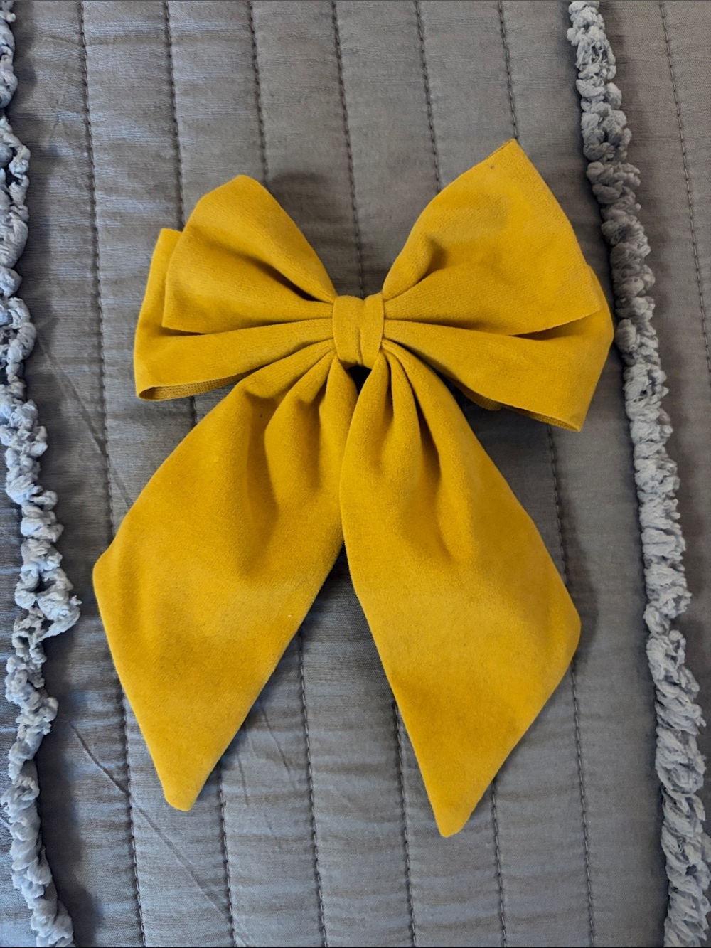 Sezane Mustard Yellow Bow Hair Clip